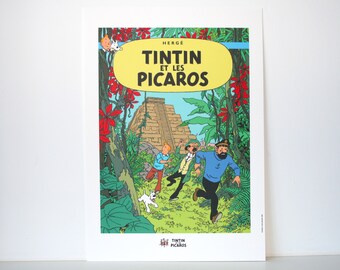 Tintin - Print album Tintin and the Picaros - 1996 - Lithograph 30 x 42cm - Special edition, limited - Moulinsart - Hergé