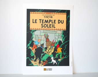 Tintin - Print album The Sun Temple - 1996 - Lithograph 30 x 42cm - Special edition, limited - Moulinsart - Hergé