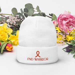 Functional Neurological Disorder Embroidered Beanie | FND Warrior Beanie