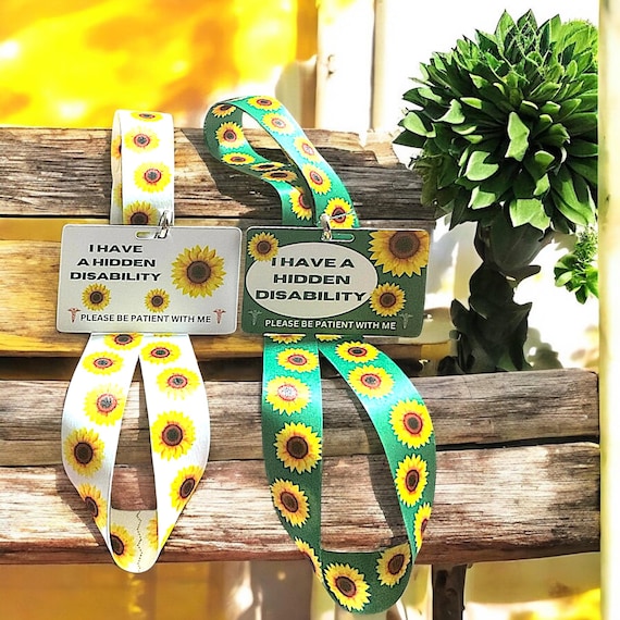 Invisible Disability Medical Alert ID Card & Custom Lanyards Set