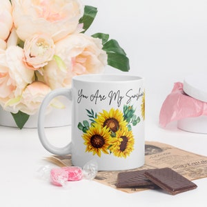 Handcrafted You Are My Sunshine Ceramic Mug - Gift for Loved Ones