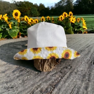 Sunflower Reversible Bucket Hat: Summer Sun Hat