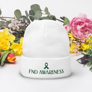 FND Australia Support Services Inc, FND Awareness Gorro bordado, Concienciación sobre trastornos neurológicos funcionales