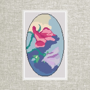Sweet Pea cross stitch pattern, instant download