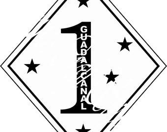 USMC 1st Marine Division Logo Vinyl Sticker / Decal