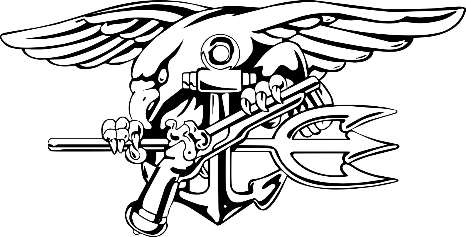 US Navy SEAL Trident Insignia Logo Vinyl Sticker / Decal Etsy