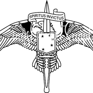 Descarga digital SVG del logotipo del pin del Comando de Operaciones Especiales del Cuerpo de Marines MARSOC
