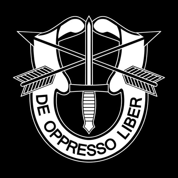 US Army Special Forces Insignia Logo Vinyl Sticker / Decal