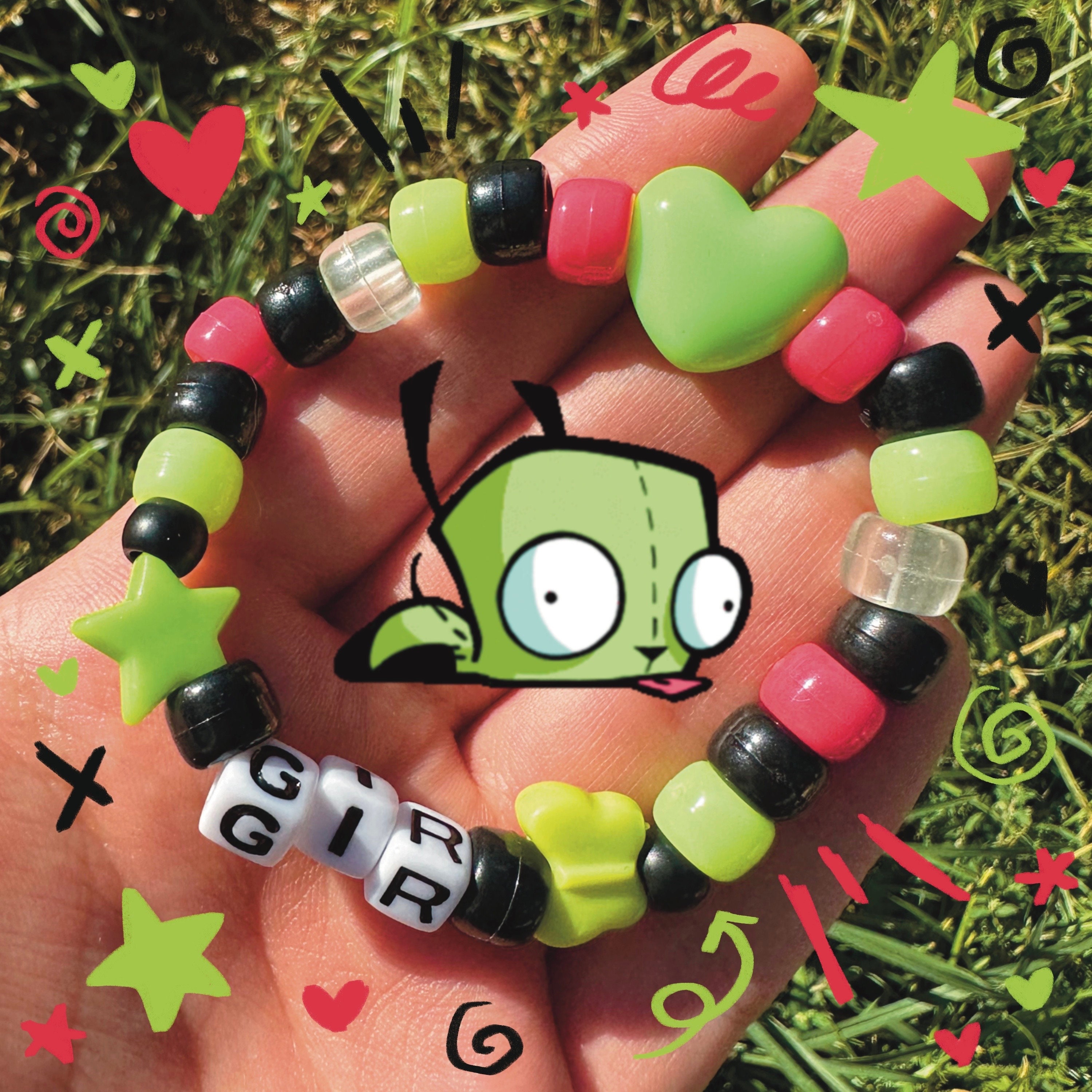 Invader Zim Kandi Pony Bracelets - Zim, Gir, Dib, Gaz