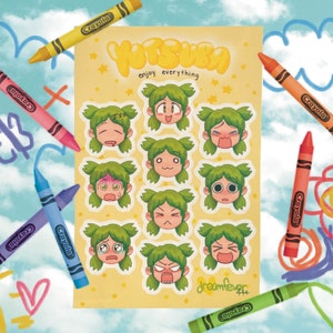 Yotsuba &! 4x6” Sticker Sheet