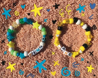 Adventure Time Kandi Pony Bracelets - Finn, Jake, LSP, Marceline, Bubblegum, BMO, and Custom Characters