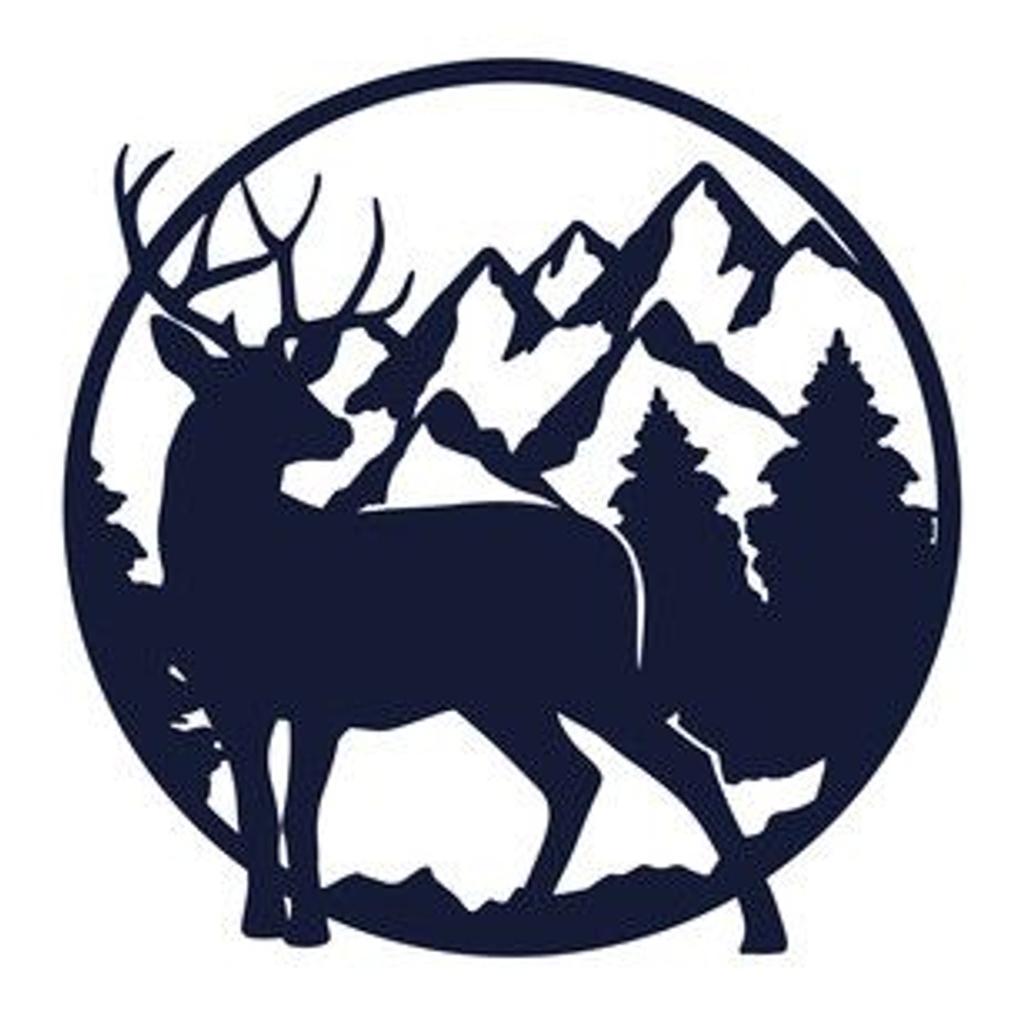 Wildlife Scene Deer 3 PC Bundle - DXF / SVG File for Plasma, Laser ...