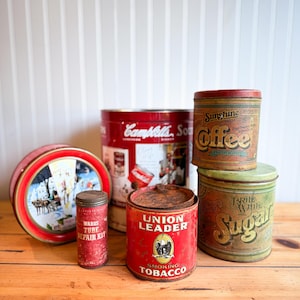Vintage Kitchen Tin: Retro Decor Collectible - Choose Your Favorite