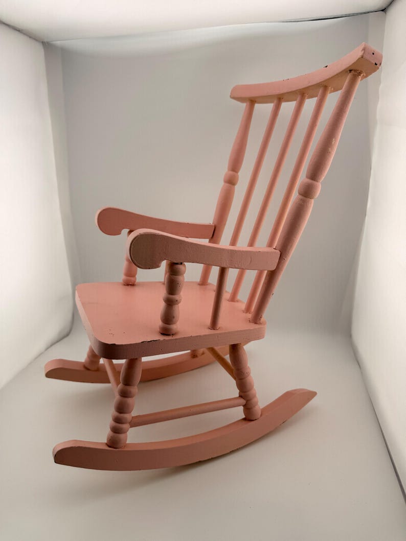 Pink Goat Rocking Chair Painted Pink Rocking Chair - 16