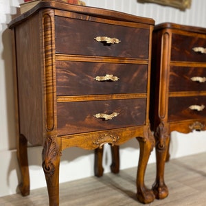 Dark mahogany nightstand outlet
