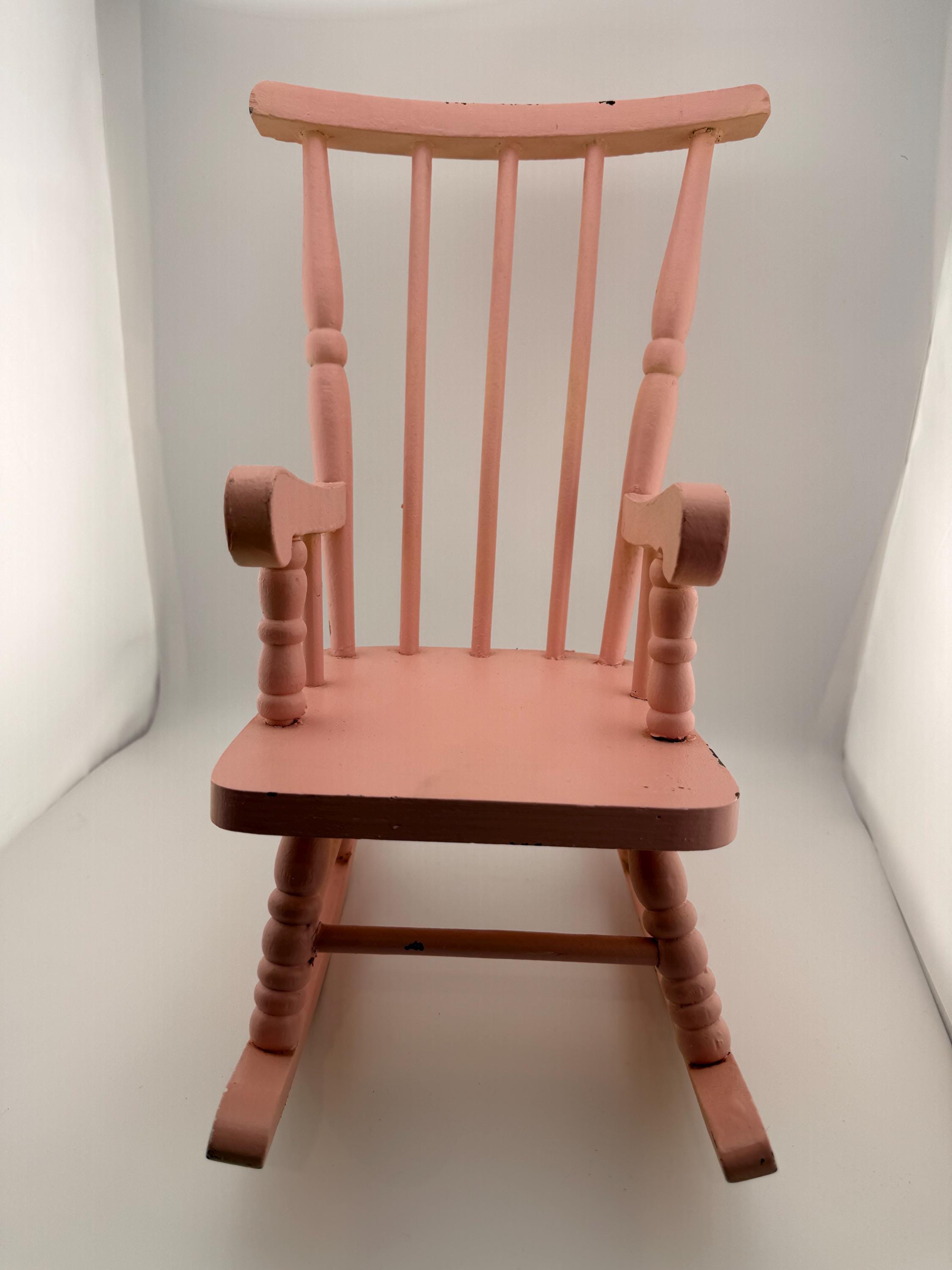 Pink Goat Rocking Chair Painted Pink Rocking Chair - 16
