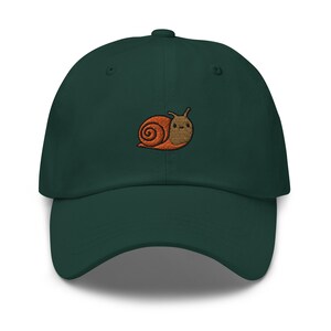 Snail Dad Hat, Embroidered Baseball Cap, Adjustable Baseball Hat, Cute Unisex Hat, Snail Hat