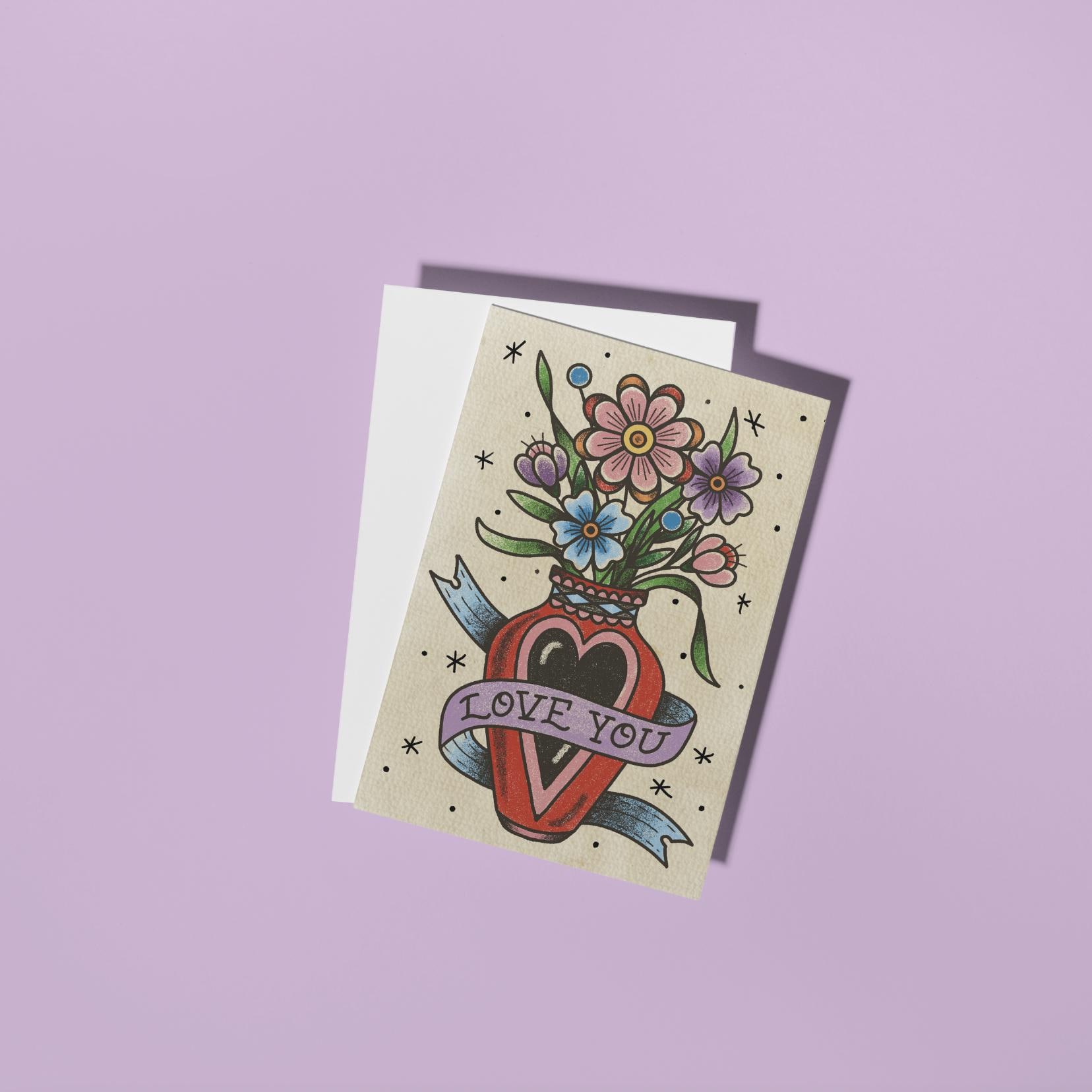 Tattoo Style Birthday Cards - Etsy, image size:1656x1656