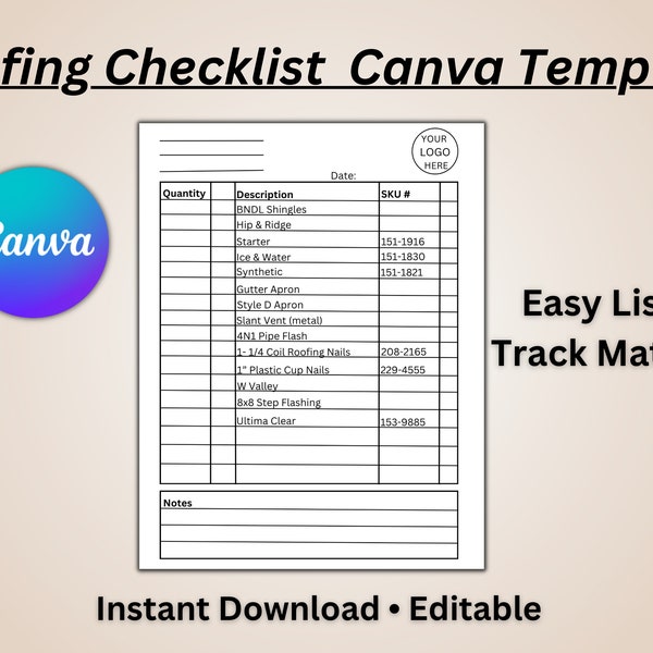 Roofing Material List Etsy Roofing Material List Etsy