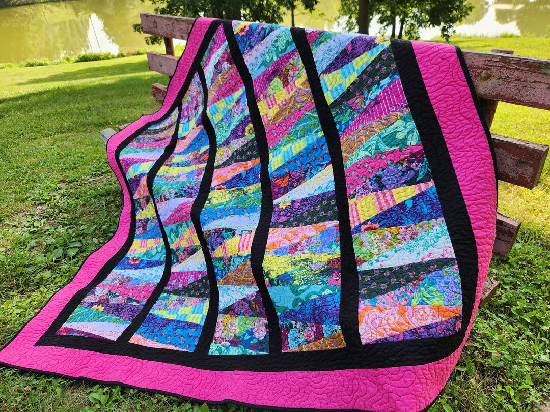 Homemade Throw Quilt - Etsy