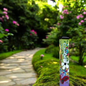Handcrafted Garden Post - PEACE - Inspirational Outdoor Décor and Unique Gift Idea for Peaceful Home Spaces, Tranquil Art