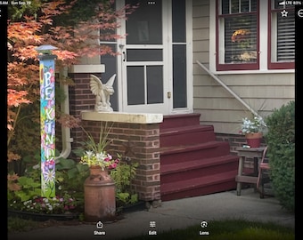 Be Kind Garden Post - Hand-Painted Inspirational Outdoor Art