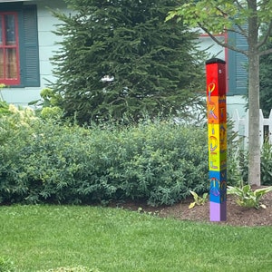 Pride Garden Post - Pride - Love - Equality - Family