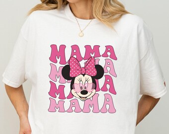 Disney Minnie Mama Shirt, Mothers day Shirt, Mickey Mouse Mama Shirt, Mama Gift, Minnie Mama Shirts, Disneyland Tee, Family Trip Shirt