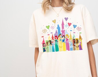 Comfort Colors Disney Princess Castle Shirt, Disney Vacation Shirt, Princess Shirt, Disney Castle Tee, Princess Gift Castle, Disney Girl Tee