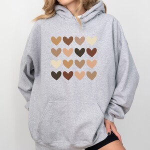 Skin Tone Hearts Sweatshirt, Equality Shirt, Diversity Shirt, Human Rights Shirt, Anti Racism Shirt, Racial Equality Shirt, Be Kind Shirt, black lives matter sweatshirt