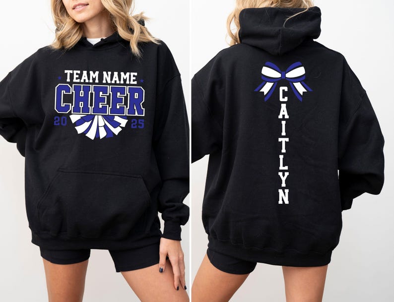 Custom Cheer Team Name Sweatshirt, Personalized Cheerleader Gift, Cheer Mom with Name Sweater, Cheer Competition Outfit, Mascot Sweatshirt,Custom Mascot Sweatshirt, School Team Sweatshirt, Personalized Sports Team Logo Sweatshirt, School Spirit