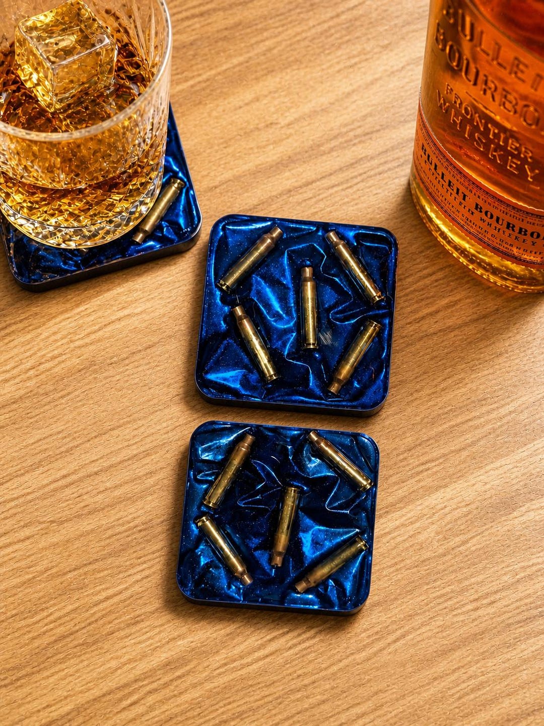 Bullet Resin Coaster, Epoxy Coasters, Unique Gift for Him, Man Cave ...