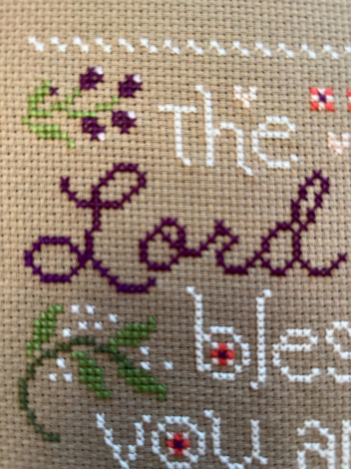 The Lord Bless and Keep You L Completed Finished Cross Stitch ...
