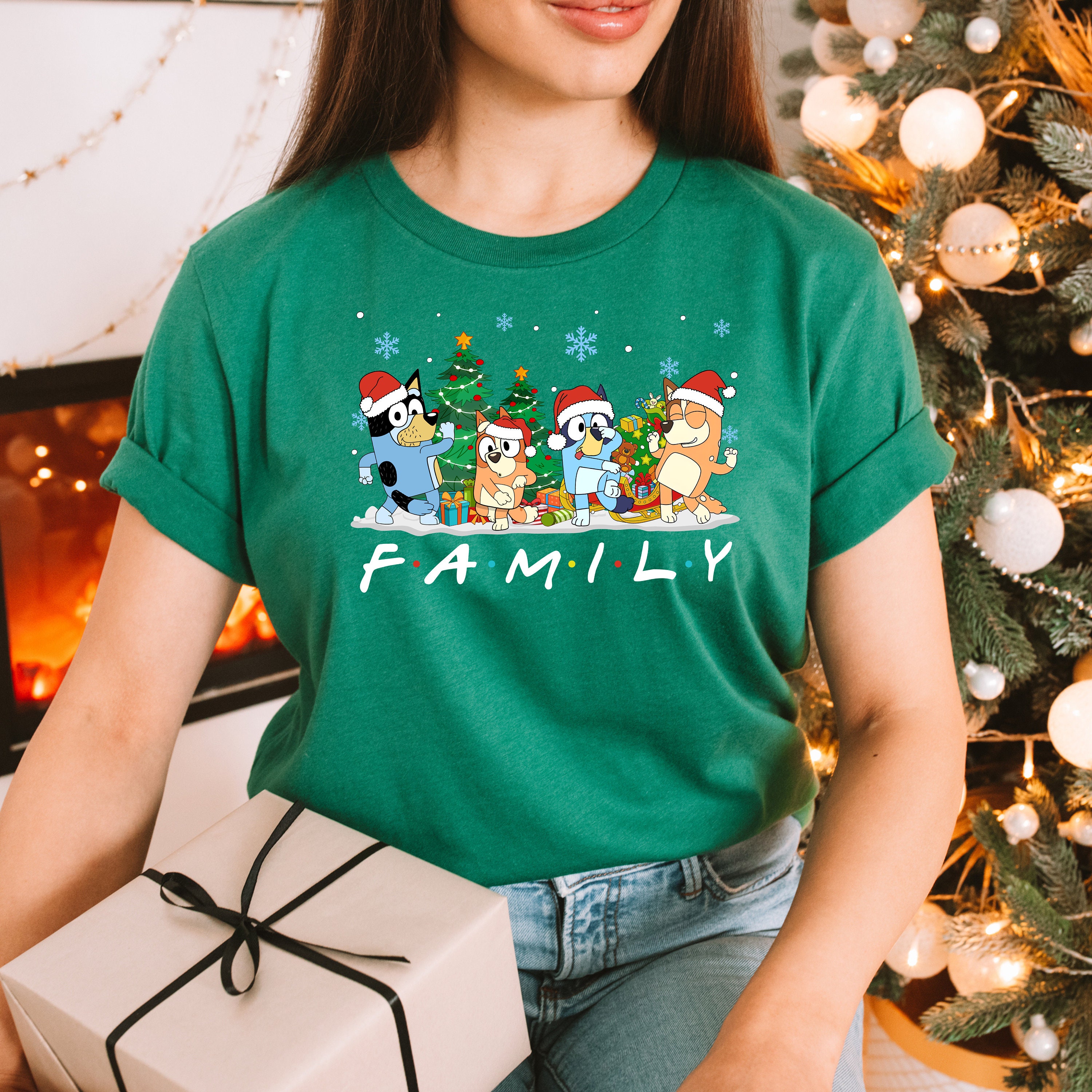 Bluey Family Christmas Sweatshirt Bluey Christmas Shirt Etsy