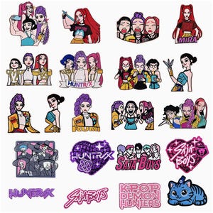 Kpop Demon Hunters Embroidered Iron On Patch