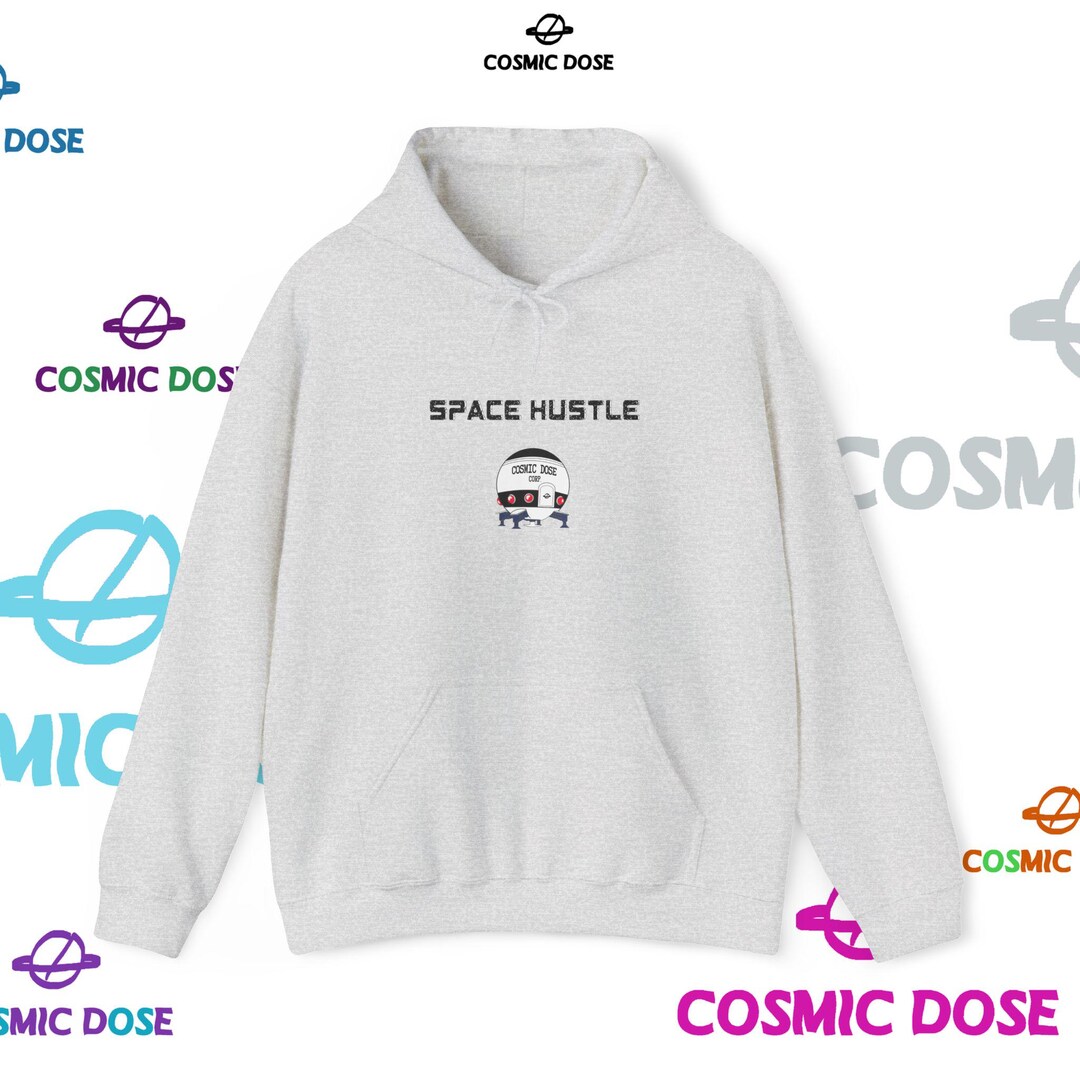 Outkast Unisex Spaceship Cartoon Hoodie - Vintage Graphic Hip-Hop Hooded Sweatshirt - View #2