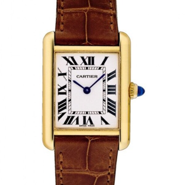 Watch New Cartier Tank 18K Yellow Gold Quartz 29 mm Watch W1529856 Complete