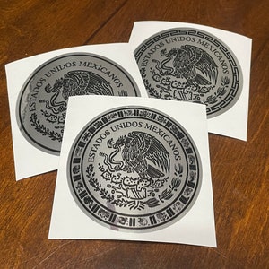 Mexico Flag 3D Chrome Car Emblem Decal - ABS Plastic, 1.9" X 2.35", Automotive Grade Adhesive