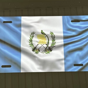 Guatemala Flag - Front Decorative Car Plate