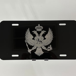 Montenegro - Crna Gora Decorative Front Car Plate