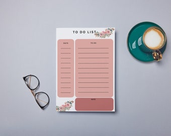 Minimalistische To Do Liste druckbare tägliche Aufgabe, Sofortiger Download