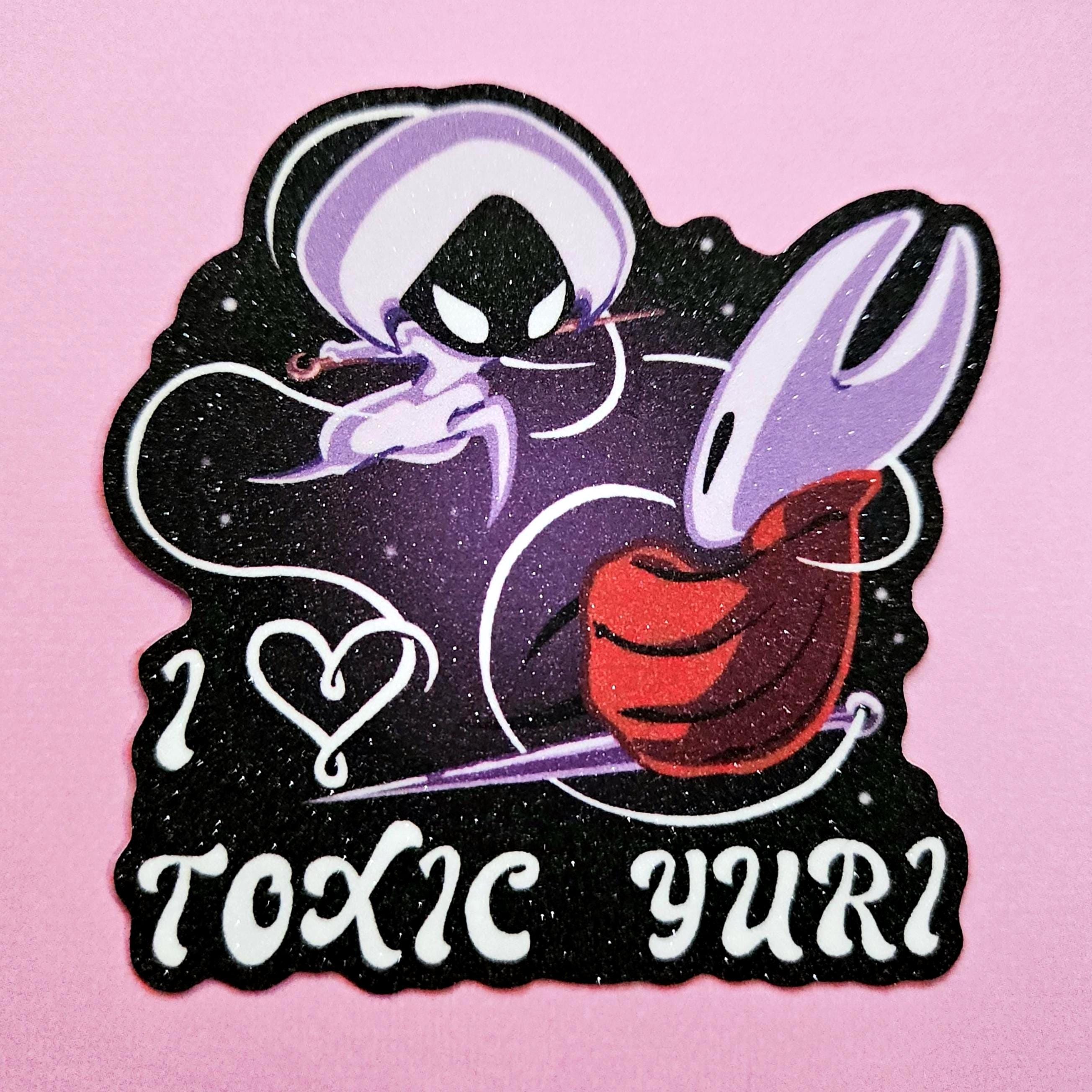 Silksong Glitter Sticker, Hornet/Lace Toxic Yuri