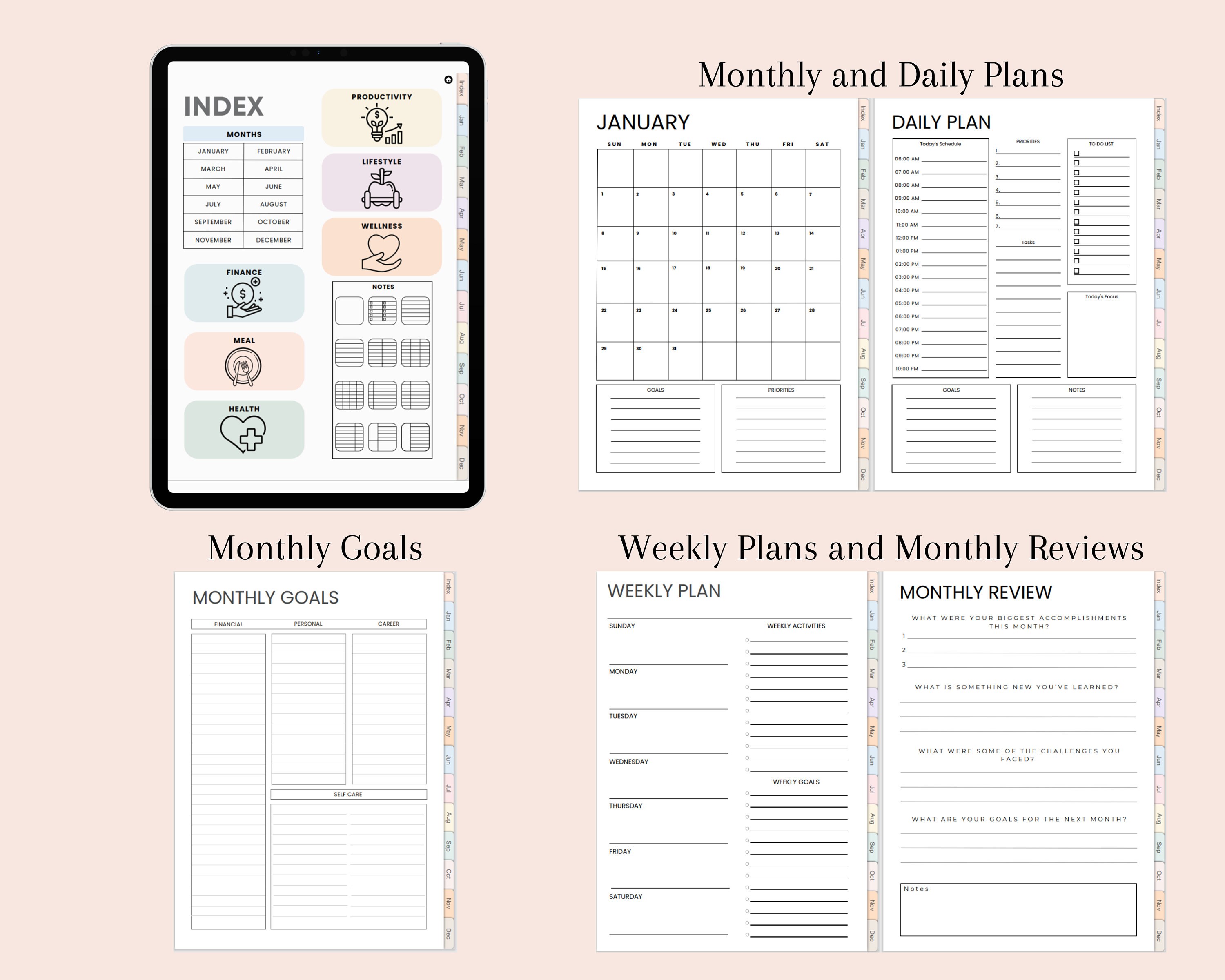 ADHD Digital Planner Stay Focused, Organized, and Achieve Your Goals - Etsy