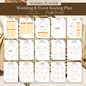 Sitzplaner für 10 - 100 Tische, Tischplaner für 10 Personen, Sitzplaner Organigramm, Sitzplaner Planer für 10 - 100 Personen, Sitzplaner