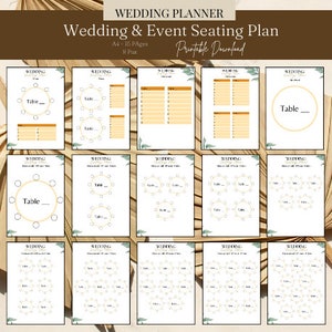 Tischplaner, Sitzplanplaner für 8 - 80 Tische, Tischplaner für 8 - 80 Sitzplätze, Tischplaner, Sitzplan Organigramm, Sitzplaner Planer, Event Sitzplan