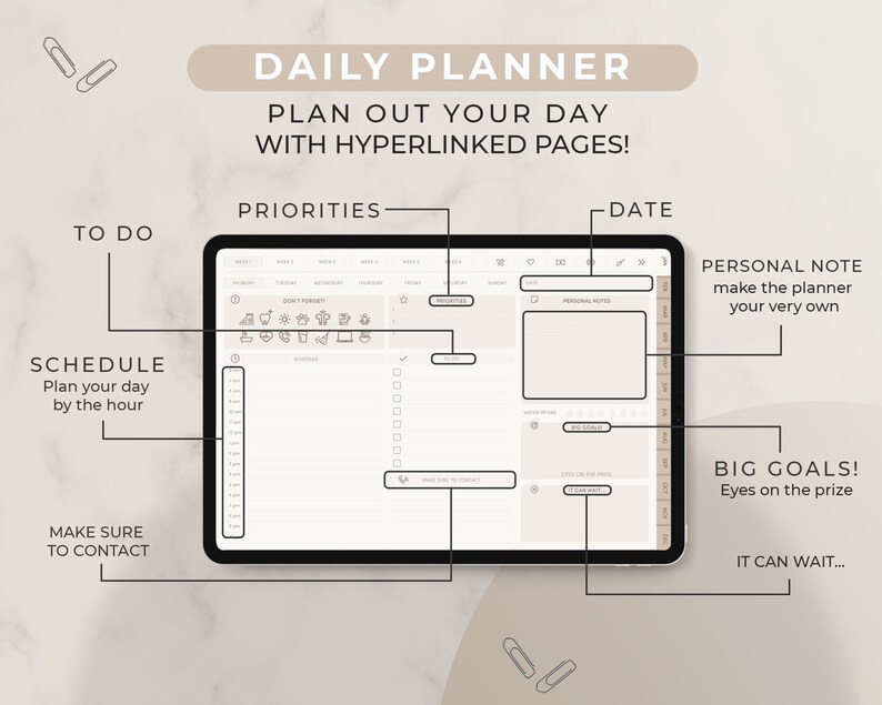 ADHD Digital Planner for Goodnotes ADHD Daily Planner ADHD - Etsy