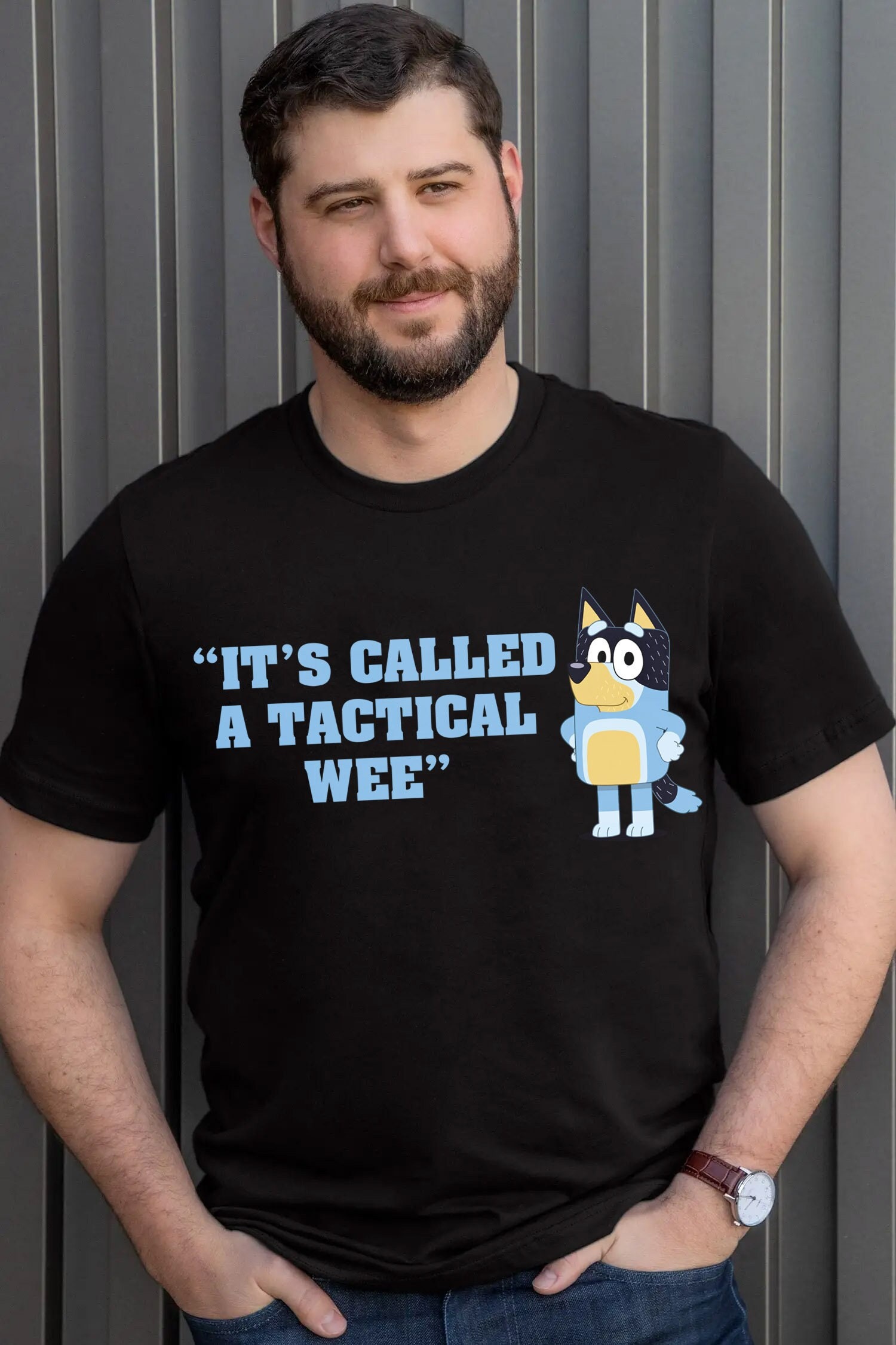 Bluey Shirt Tactical Wee Shirt Bluey Dad Shirt Funny Bluey Etsy Canada