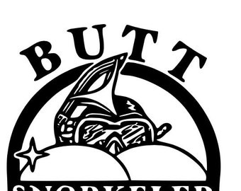 Butt snorkeler sticker deals