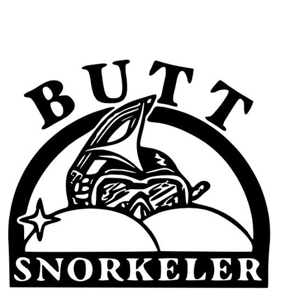 Butt Snorkeler SVG