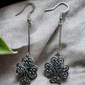 Celtic Heart Tree of life Drop earrings